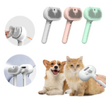 Pet grooming deshedding brush with self-cleaning button, undercoat tool for dogs and cats