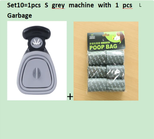Foldable hands-free dog pooper scooper with waste bag dispenser