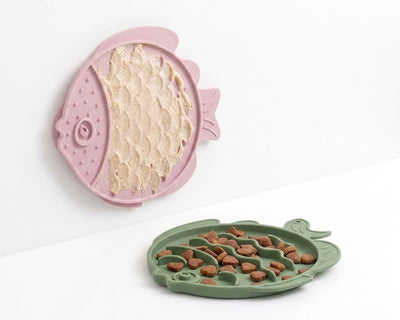 Dog & Cat Lick Mat 2-Pack — Calming Slow Feeder for Bath Time & Meals